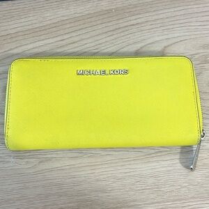 Kate Spade Neon Yellow Wallet